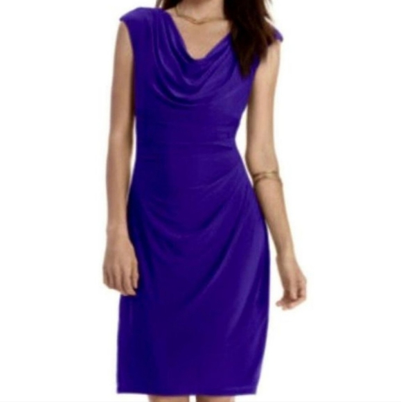 Lauren Ralph Lauren Dresses & Skirts - Lauren Ralph Lauren Ruched Evening Dress Purple Size 8